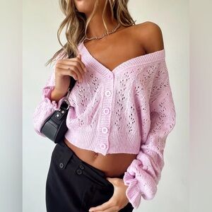 princess polly lyric cropped cardigan